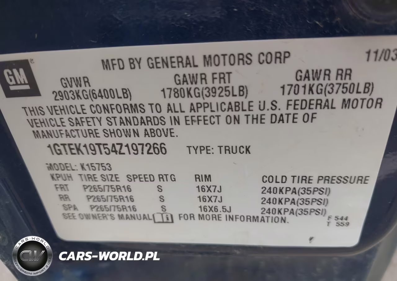 2004 GMC Sierra 1500 Slt VIN:1GTEK19T54Z197266 - 9
