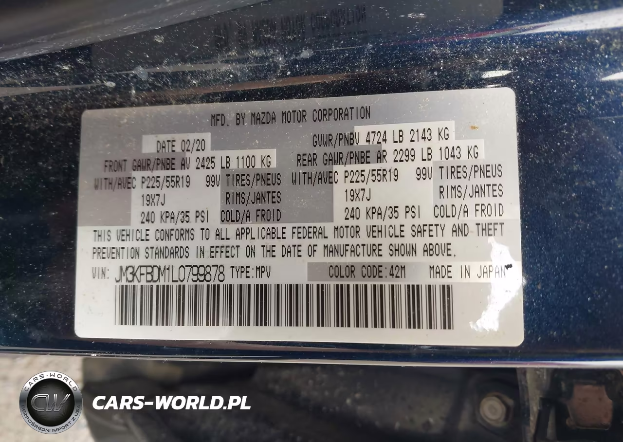 2020 Mazda Cx-5 Grand Touring VIN:JM3KFBDM1L0799878 - 9
