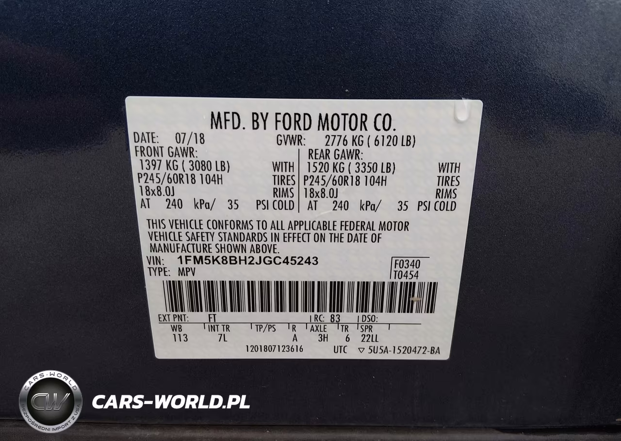 2018 Ford Explorer VIN:1FM5K8BH2JGC45243 - 9