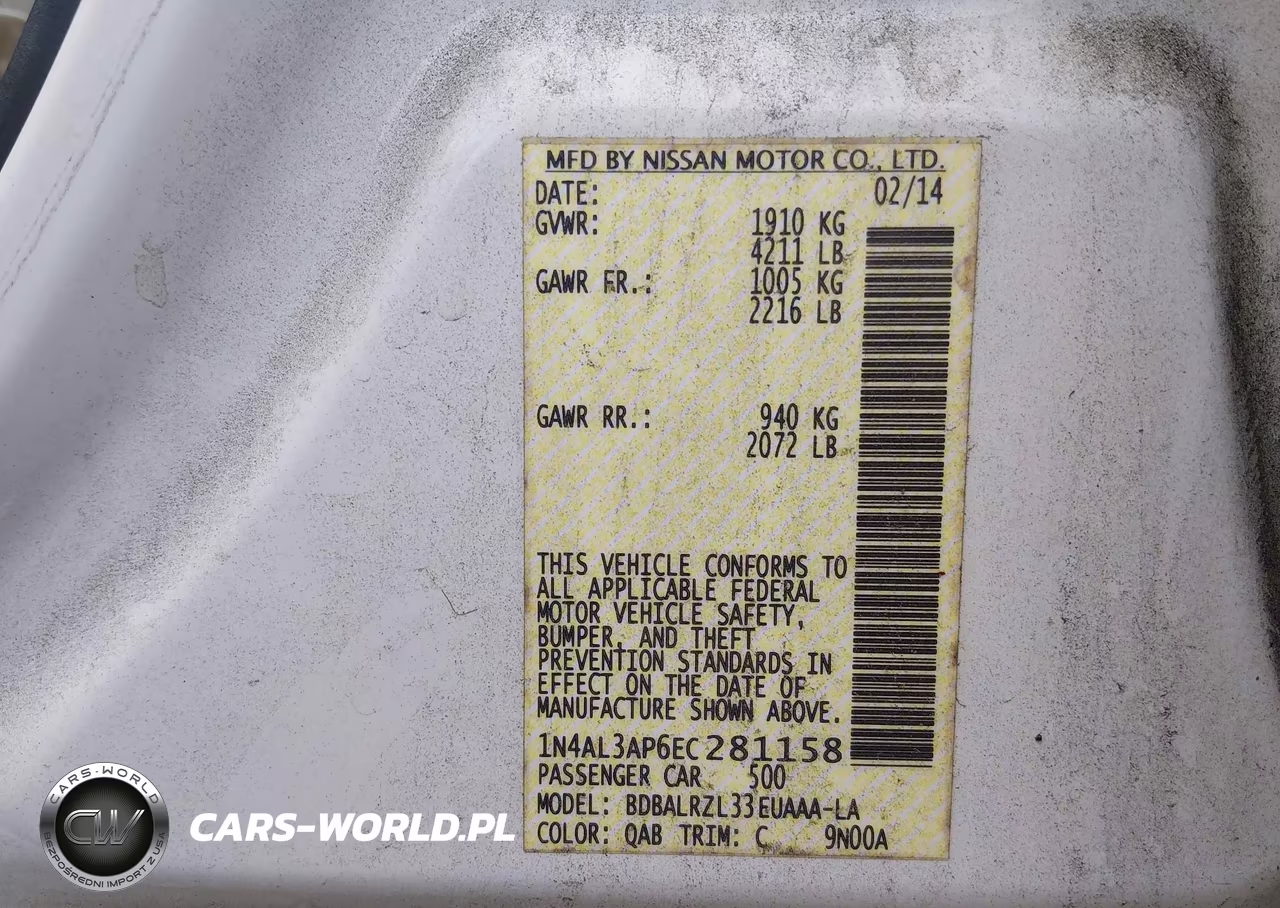 2014 Nissan Altima 2.5 S VIN:1N4AL3AP6EC281158 - 9
