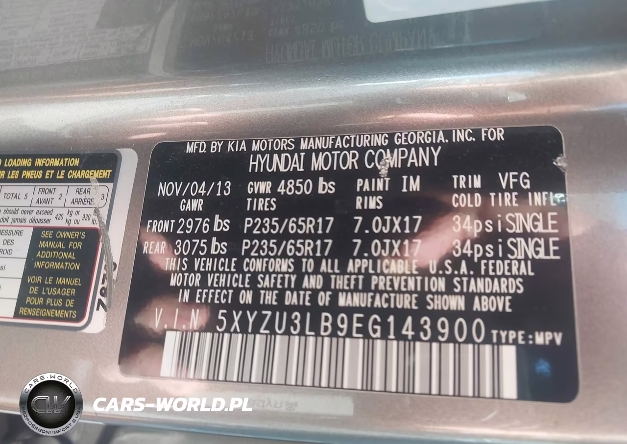 2014 Hyundai Santa Fe Sport 2.4L VIN:5XYZU3LB9EG143900 - 9
