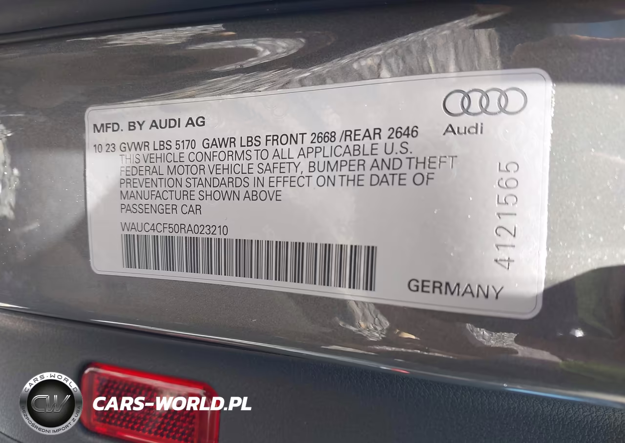 2024 Audi S5 Sportback Premium Plus Tfsi Quattro Tiptronic VIN:WAUC4CF50RA023210 - 9