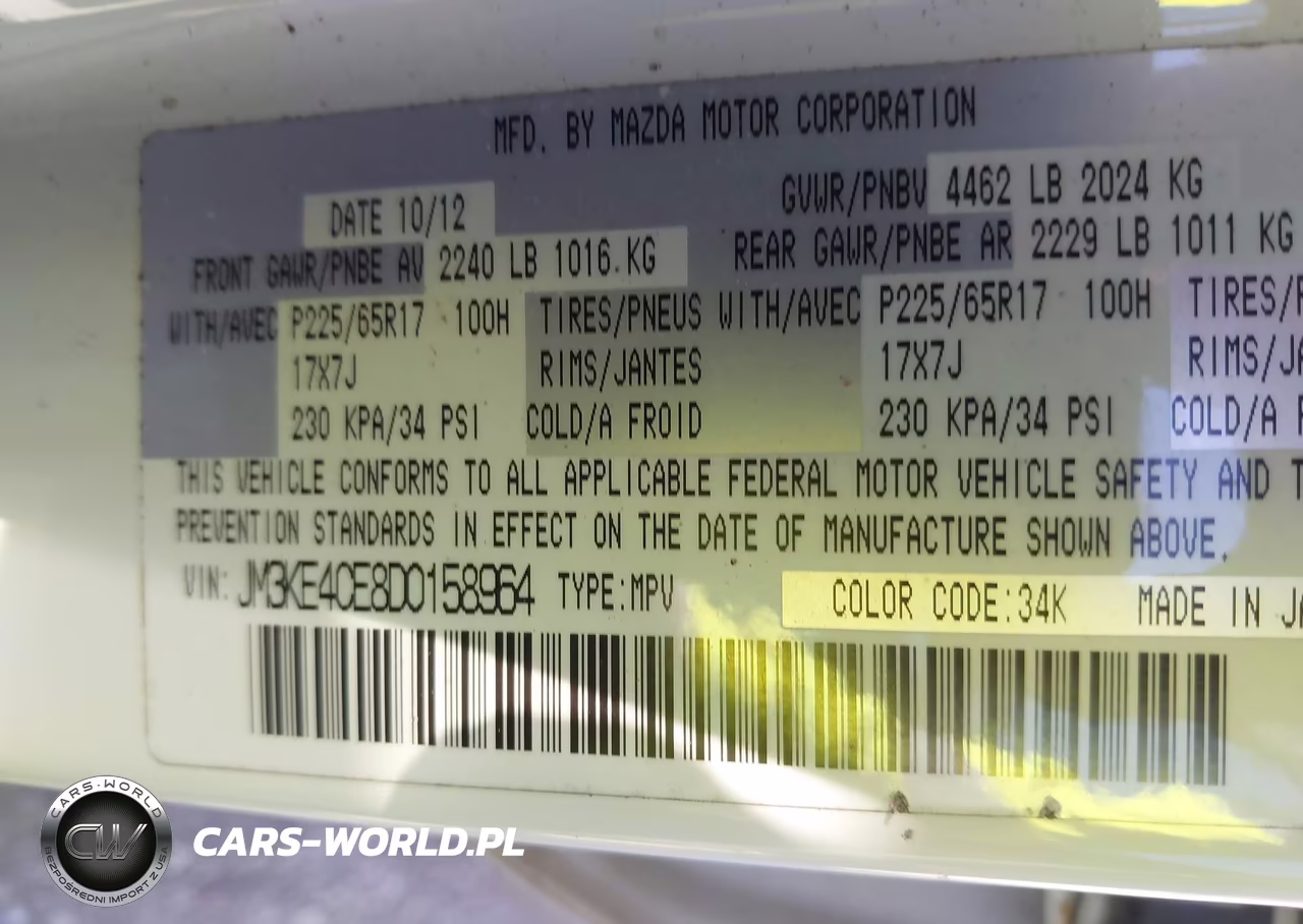 2013 Mazda Cx-5 Touring VIN:JM3KE4CE8D0158964 - 9