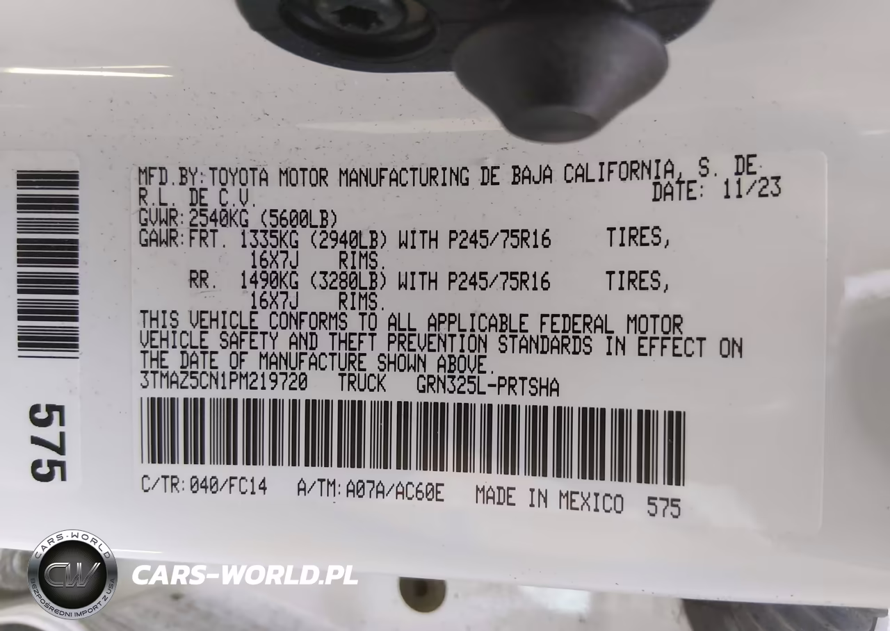 2023 Toyota Tacoma Sr5 V6 VIN:3TMAZ5CN1PM219720 - 9