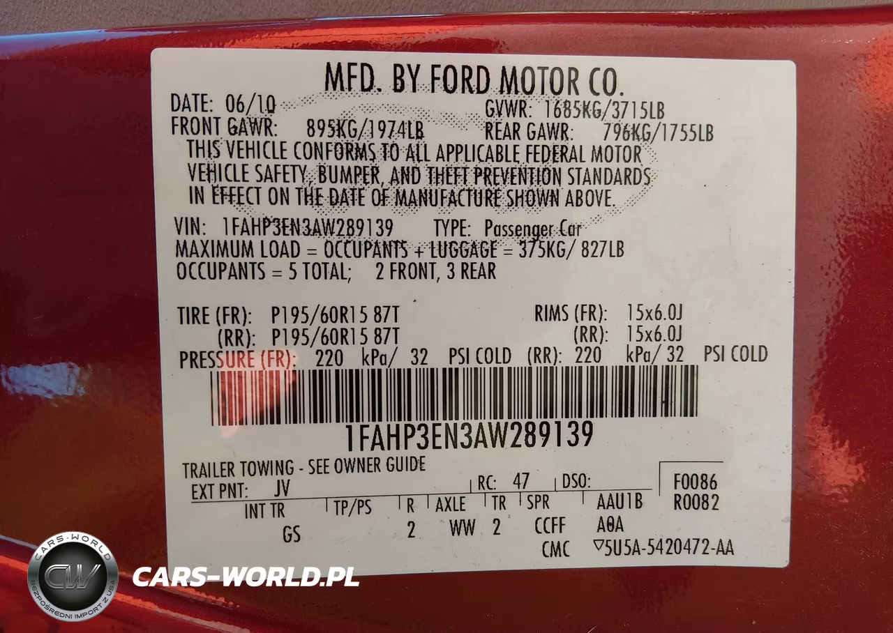 2010 Ford Focus S VIN:1FAHP3EN3AW289139 - 9