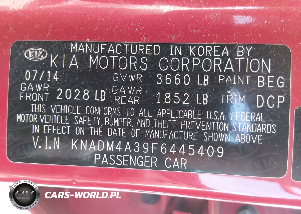 2015 Kia Rio Lx VIN:KNADM4A39F6445409 - 9