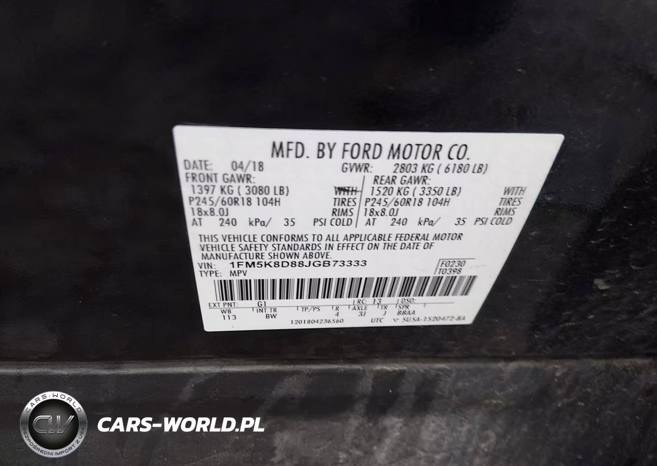 2018 Ford Explorer Xlt VIN:1FM5K8D88JGB73333 - 9