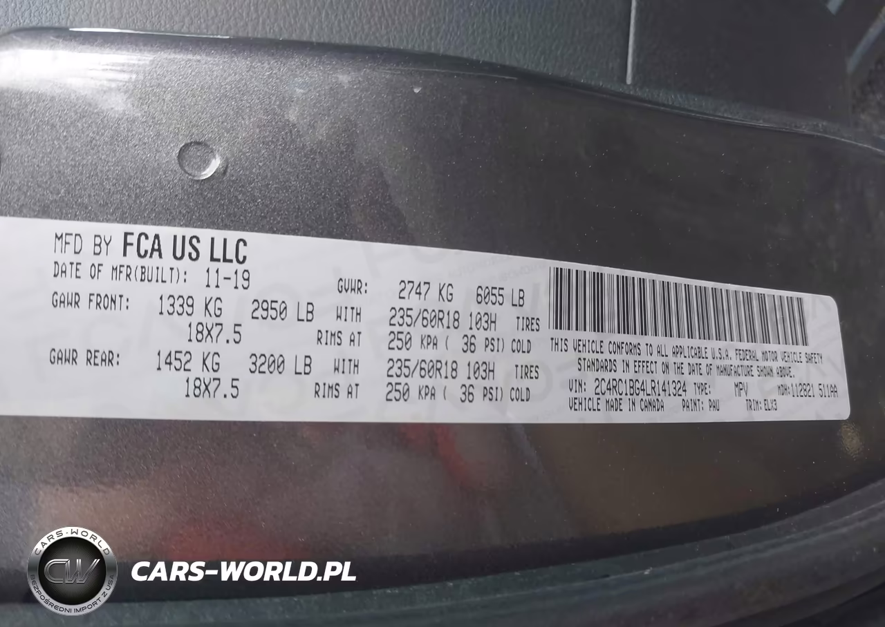 2020 Chrysler Pacifica 35Th Anniversary Touring L VIN:2C4RC1BG4LR141324 - 9