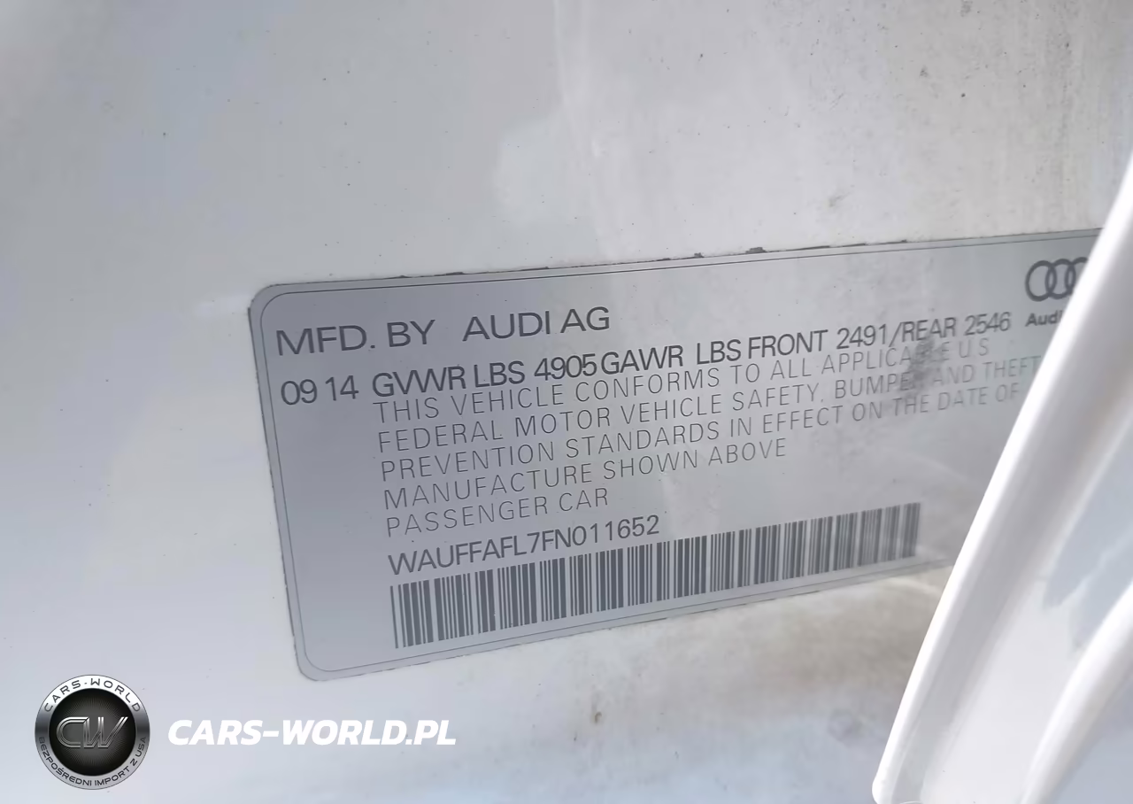 2015 Audi A4 2.0T Premium VIN:WAUFFAFL7FN011652 - 9