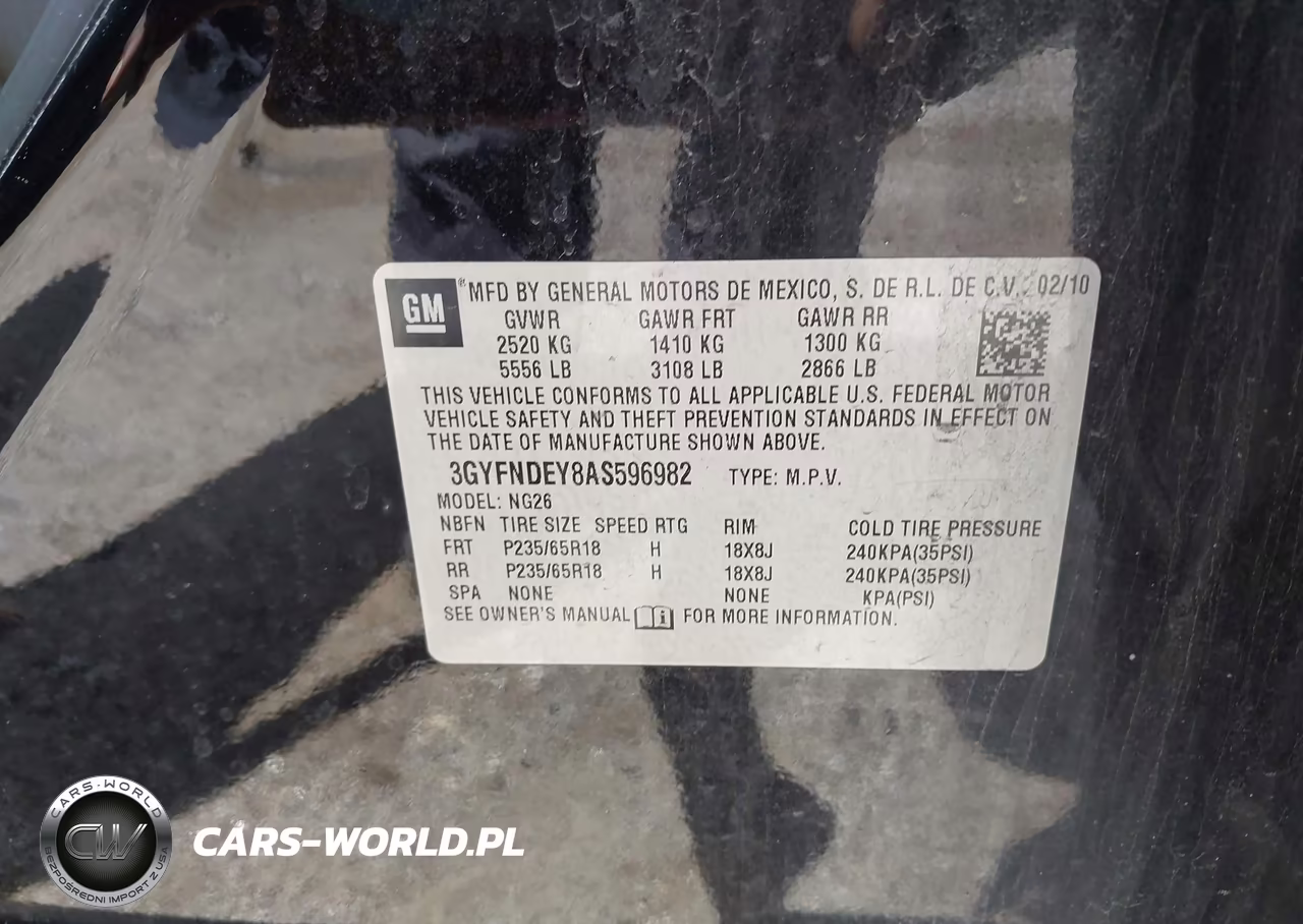 2010 Cadillac Srx Luxury Collection VIN:3GYFNDEY8AS596982 - 9