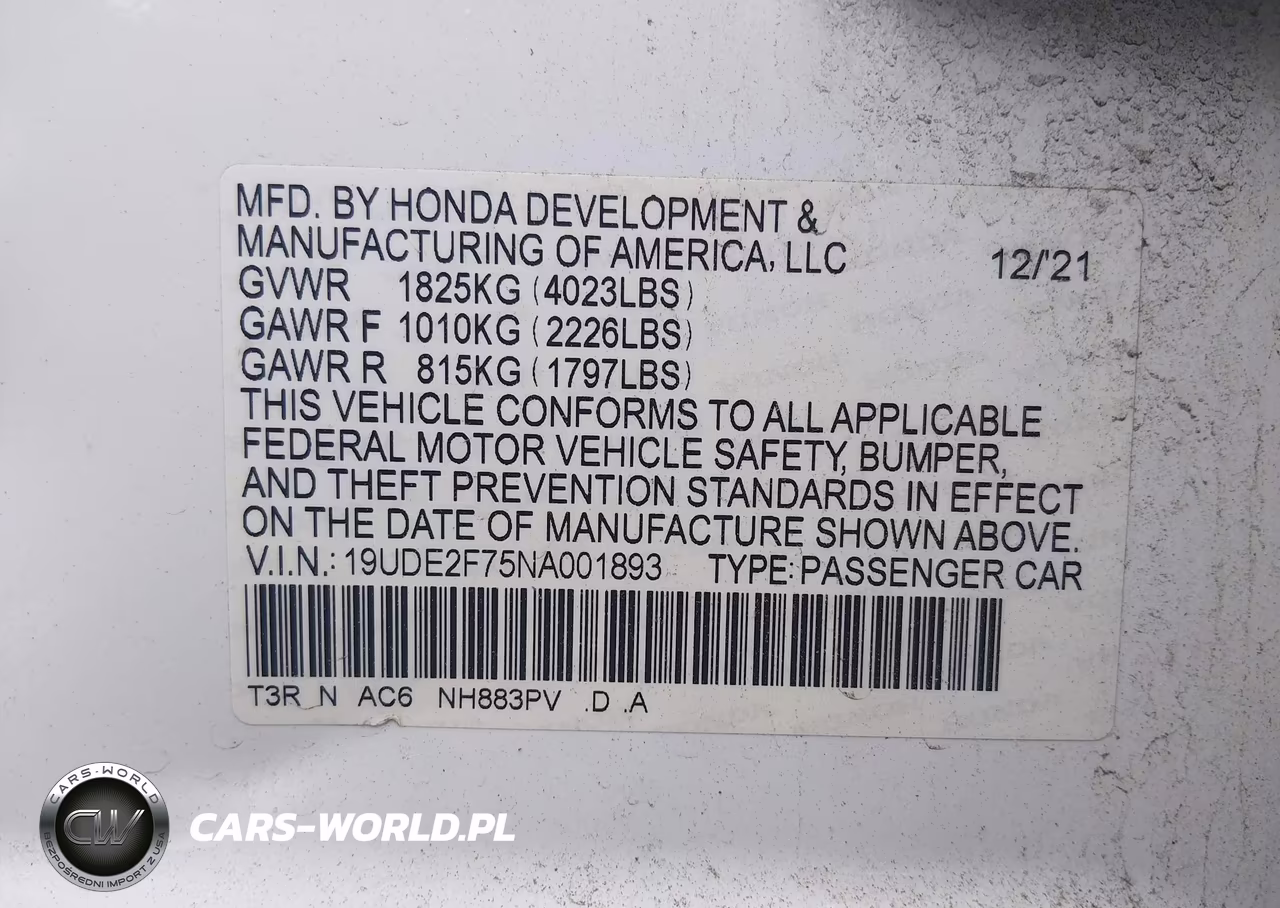 2022 Acura Ilx Premium Package VIN:19UDE2F75NA001893 - 9