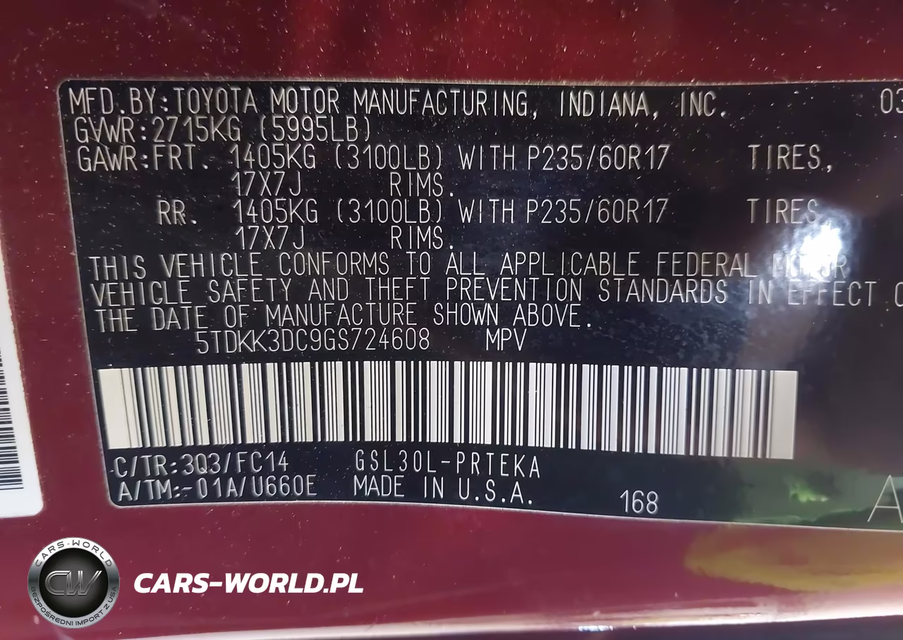 2016 Toyota Sienna Le 8 Passenger VIN:5TDKK3DC9GS724608 - 9