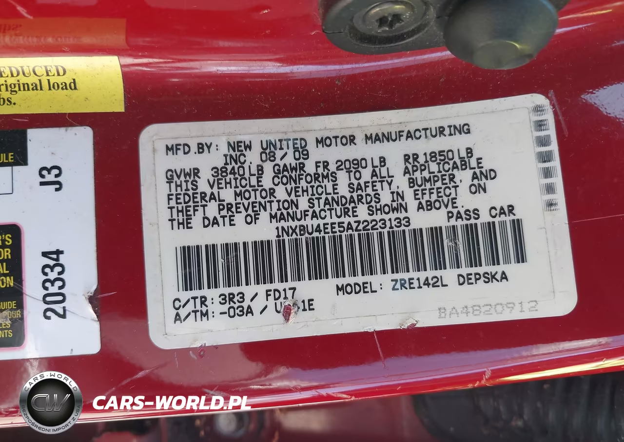 2010 Toyota Corolla S VIN:1NXBU4EE5AZ223133 - 9