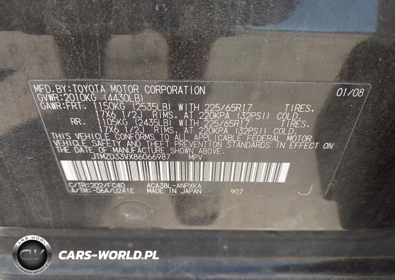2008 Toyota Rav4 VIN:JTMZD33VX86066987 - 9