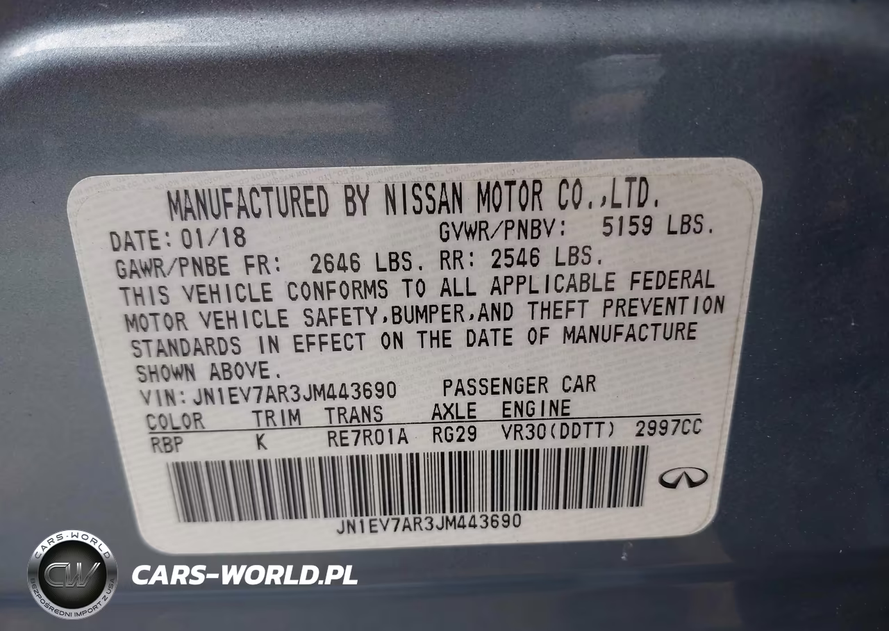 2018 Infiniti Q50 Luxe VIN:JN1EV7AR3JM443690 - 9