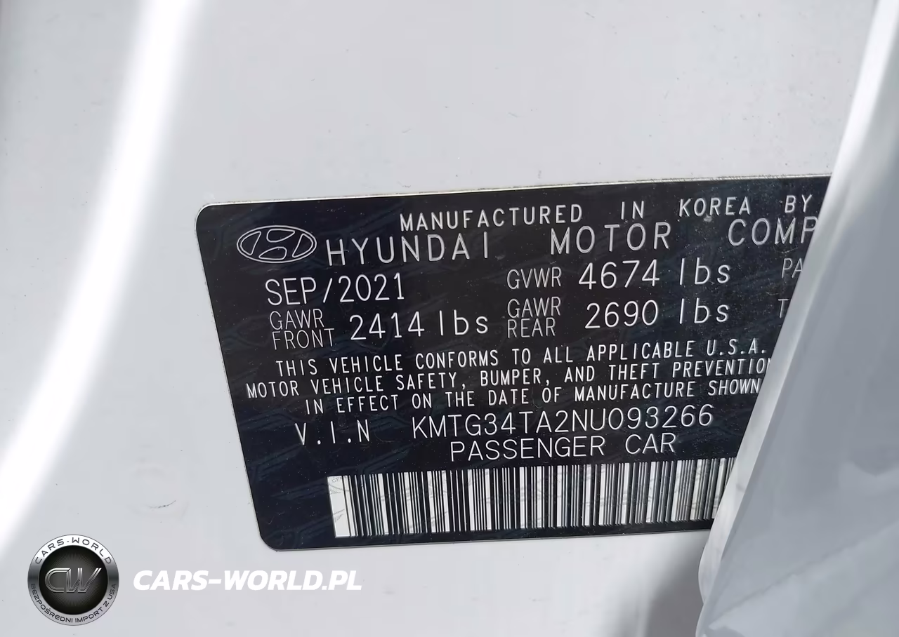 2022 Genesis G70 2.0T Rwd VIN:KMTG34TA2NU093266 - 9