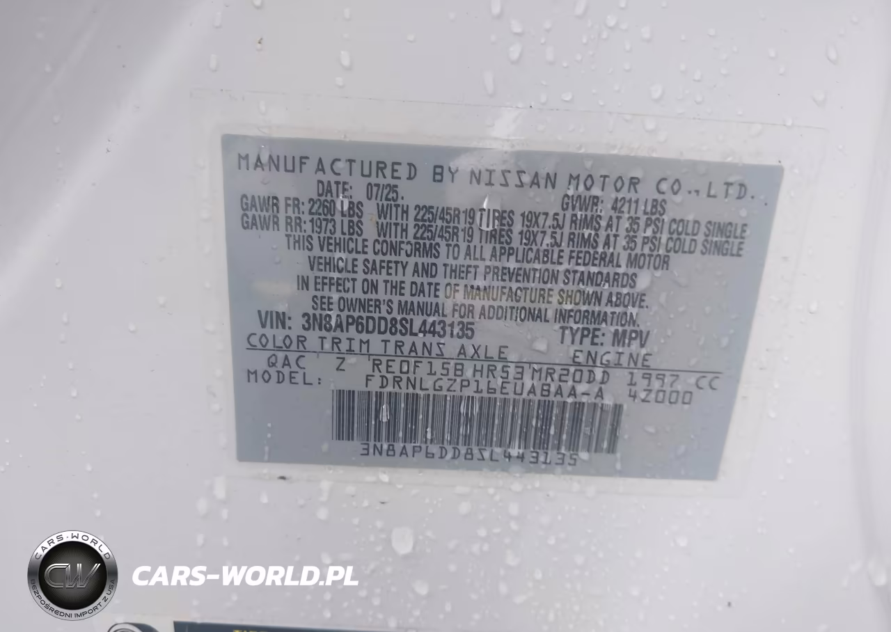 2025 Nissan Kicks Sr Intelligent Awd VIN:3N8AP6DD8SL443135 - 9