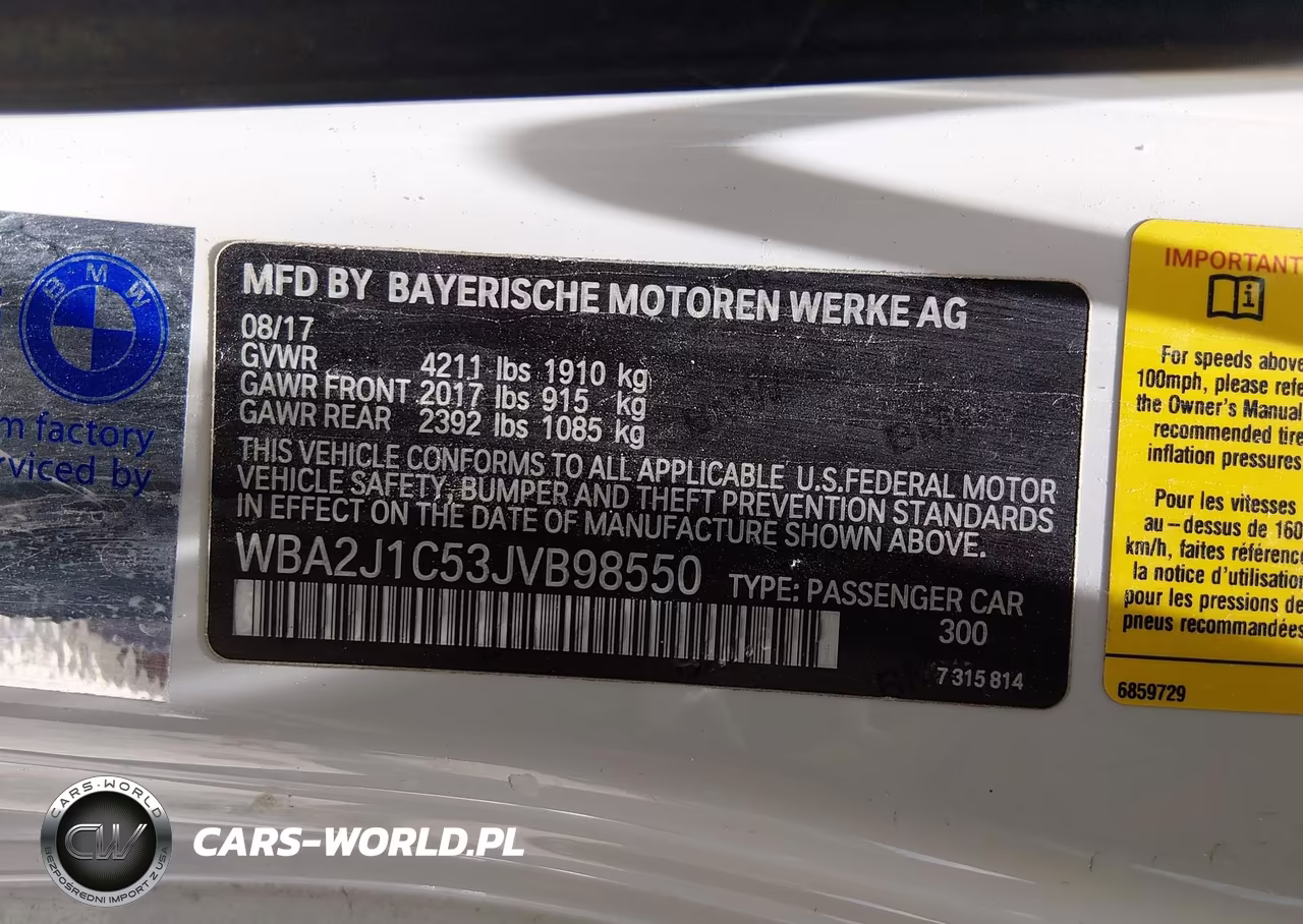 2018 BMW 230I VIN:WBA2J1C53JVB98550 - 9
