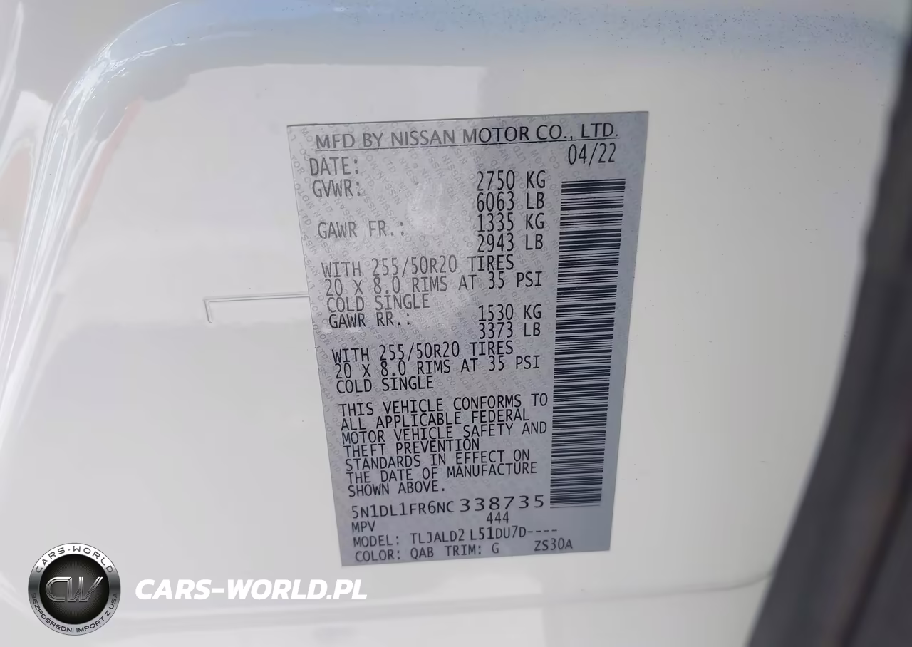 2022 Infiniti Qx60 Luxe VIN:5N1DL1FR6NC338735 - 9