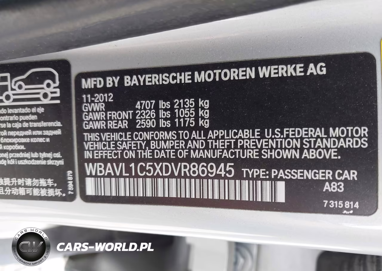 2013 BMW X1 xDrive28I VIN:WBAVL1C5XDVR86945 - 9
