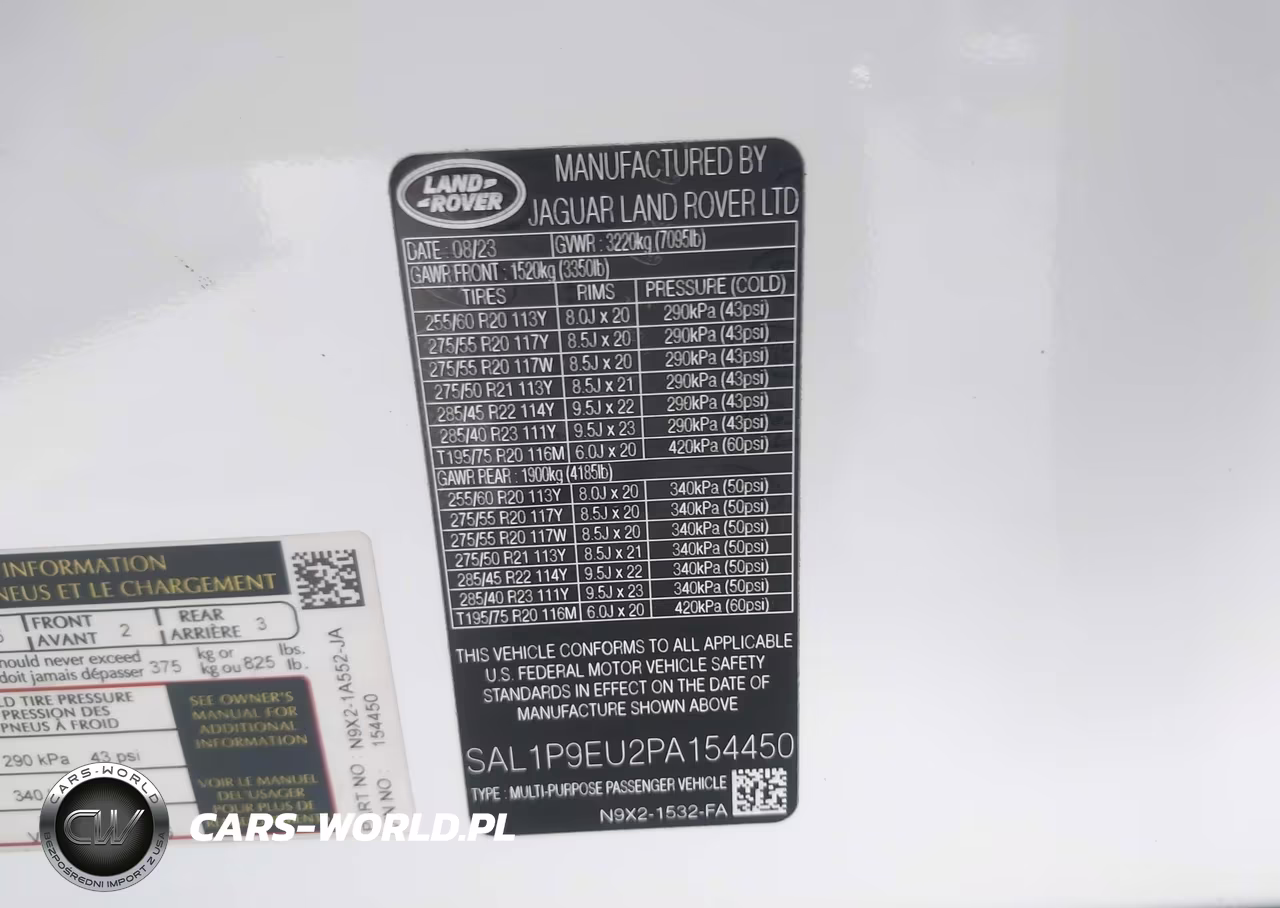 2023 Land Rover Range Rover Sport Se VIN:SAL1P9EU2PA154450 - 9