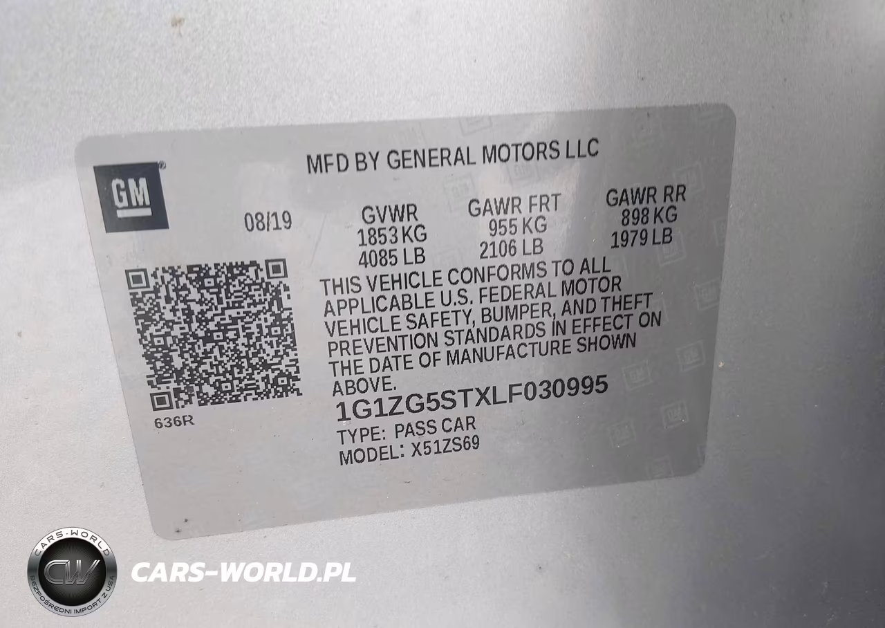 2020 Chevrolet Malibu Fwd Rs VIN:1G1ZG5STXLF030995 - 9