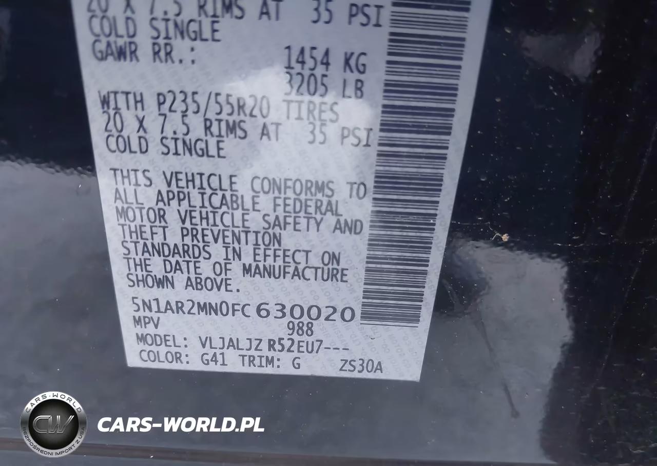 2015 Nissan Pathfinder Platinum VIN:5N1AR2MN0FC630020 - 9