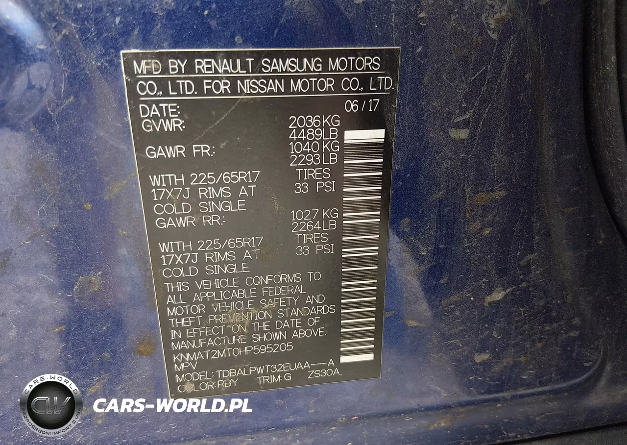 2017 Nissan Rogue S VIN:KNMAT2MT0HP595205 - 9