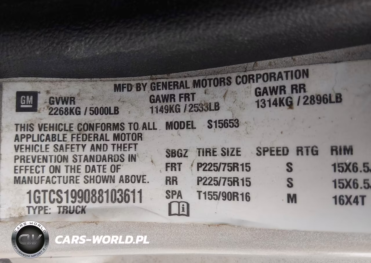 2008 GMC Canyon Sle1 VIN:1GTCS199088103611 - 9