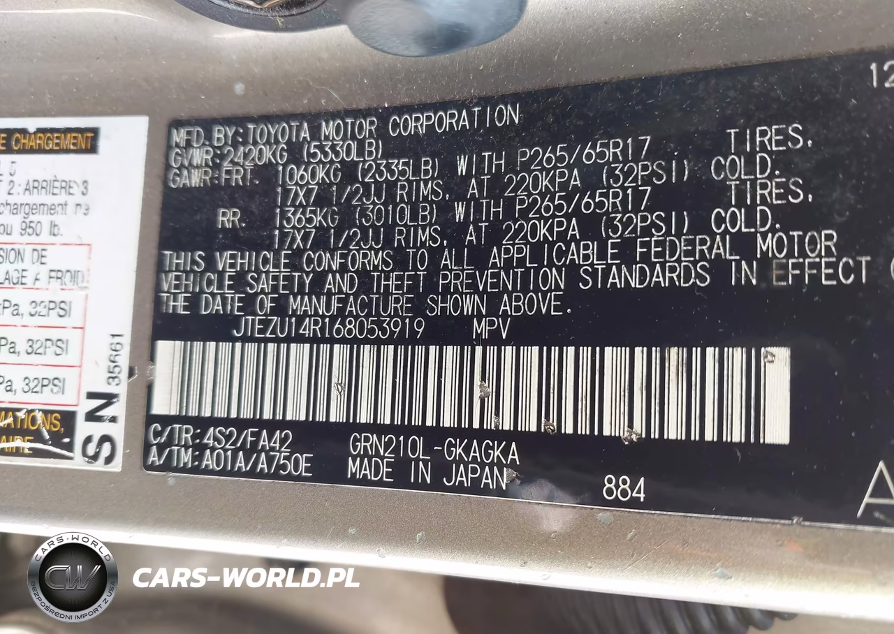 2006 Toyota 4Runner Sr5 V6 VIN:JTEZU14R168053919 - 9