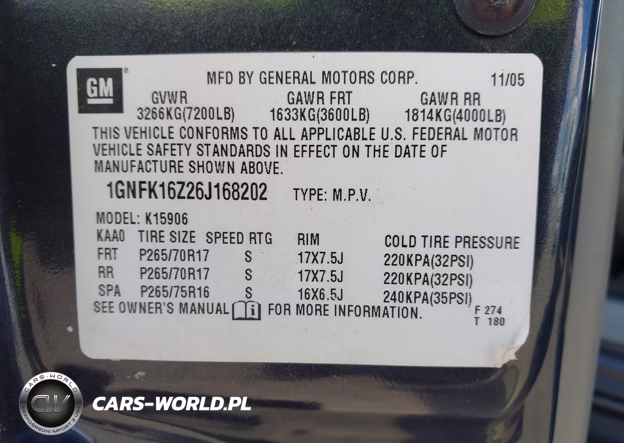 2006 Chevrolet Suburban 1500 Lt VIN:1GNFK16Z26J168202 - 9