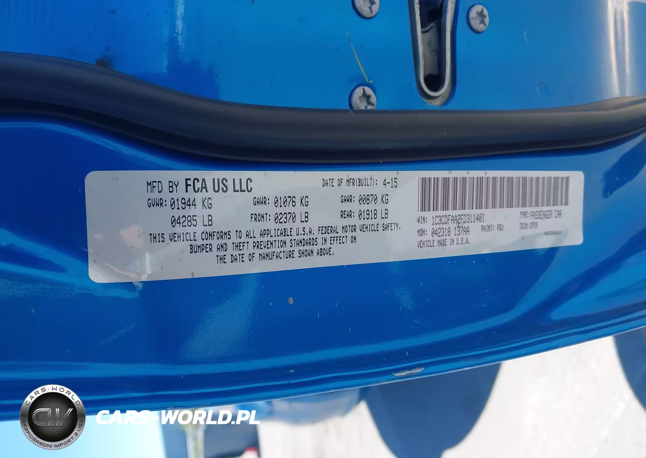 2015 Dodge Dart Se VIN:1C3CDFAA2FD311401 - 9