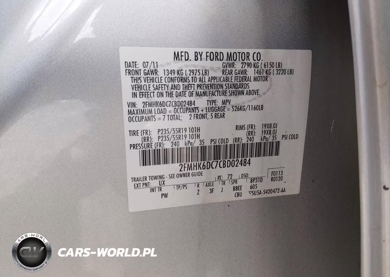 2012 Ford Flex Limited-Titanium VIN:2FMHK6DC7CBD02484 - 9