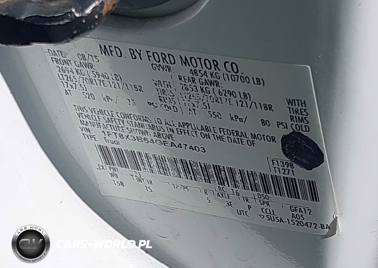 2016 Ford F-350 Xl VIN:1FT8X3B64GEA47403 - 8