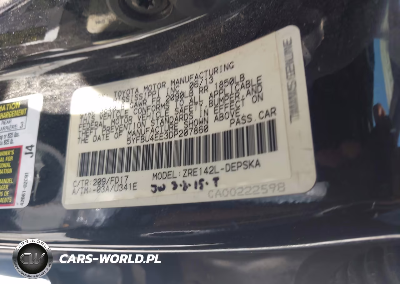 2013 Toyota Corolla S VIN:5YFBU4EE3DP207860 - 9