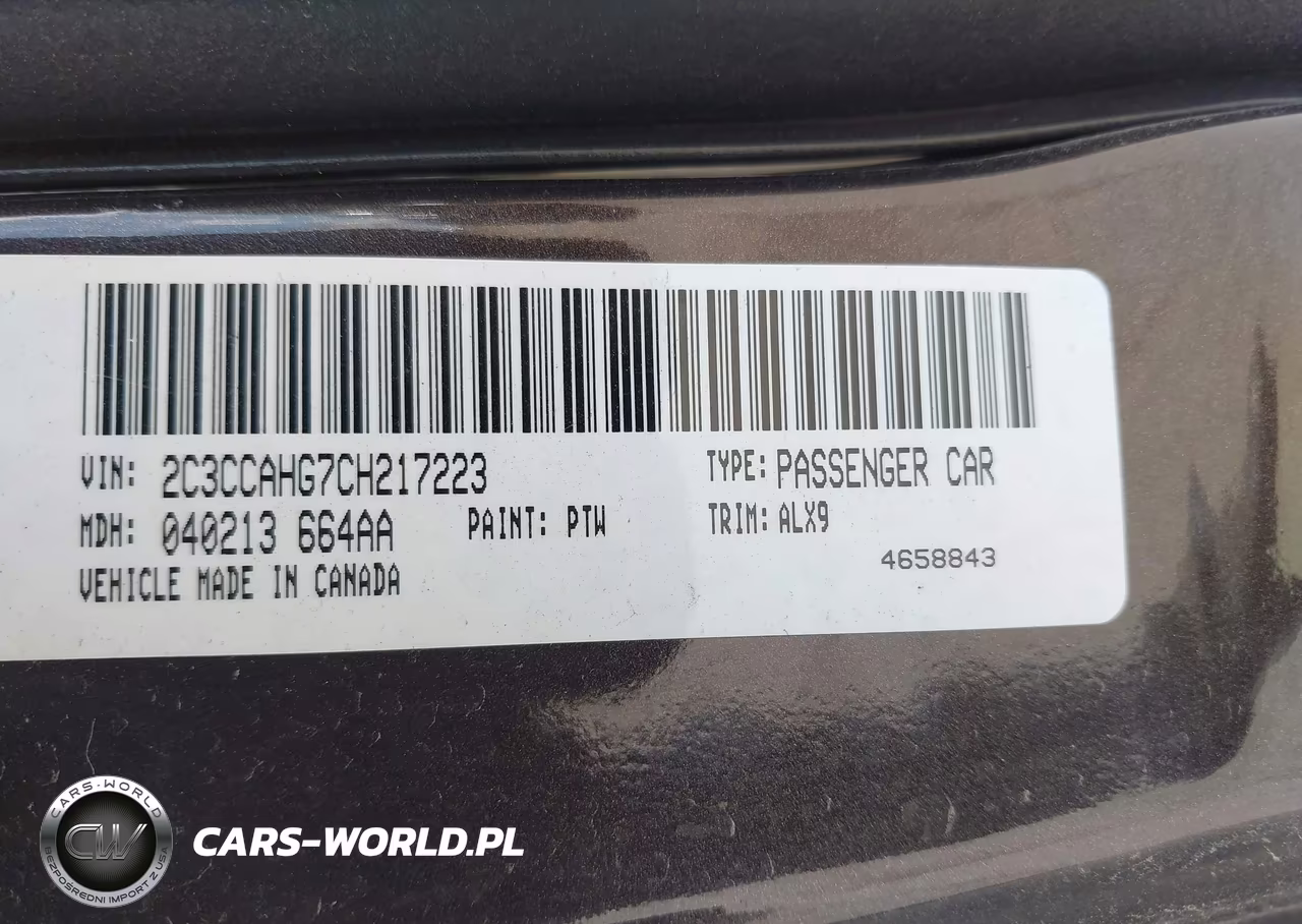 2012 Chrysler 300 Limited VIN:2C3CCAHG7CH217223 - 9