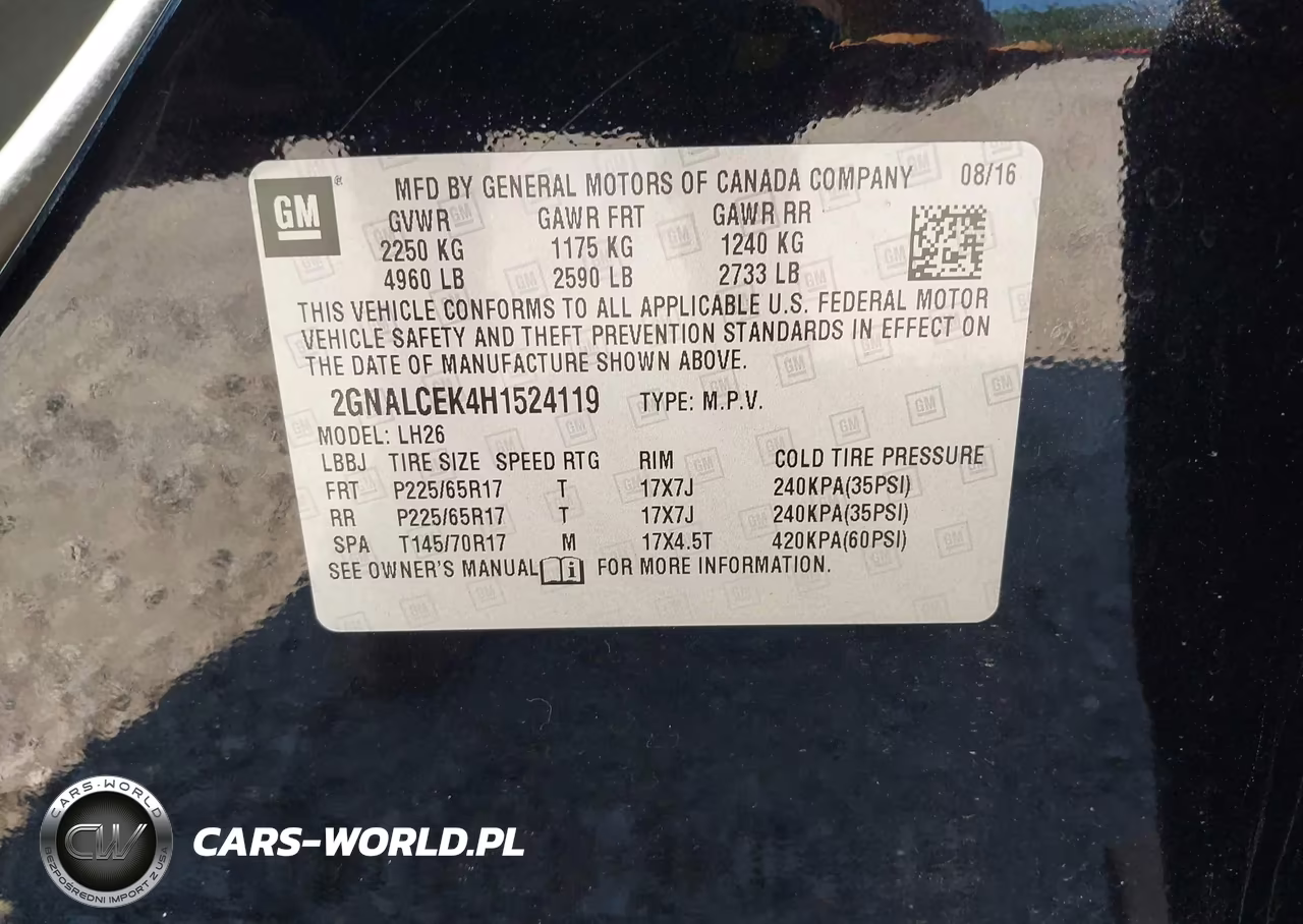 2017 Chevrolet Equinox Lt VIN:2GNALCEK4H1524119 - 9