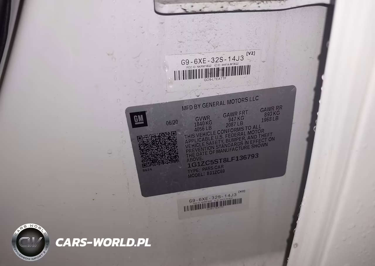 2020 Chevrolet Malibu Fwd 1Fl VIN:1G1ZC5ST8LF136793 - 9
