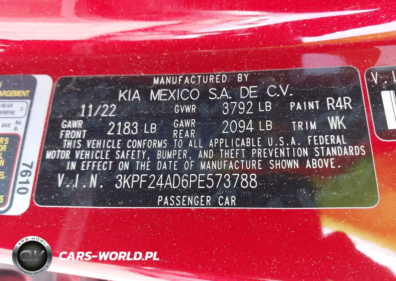 2023 Kia Forte Lxs VIN:3KPF24AD6PE573788 - 9