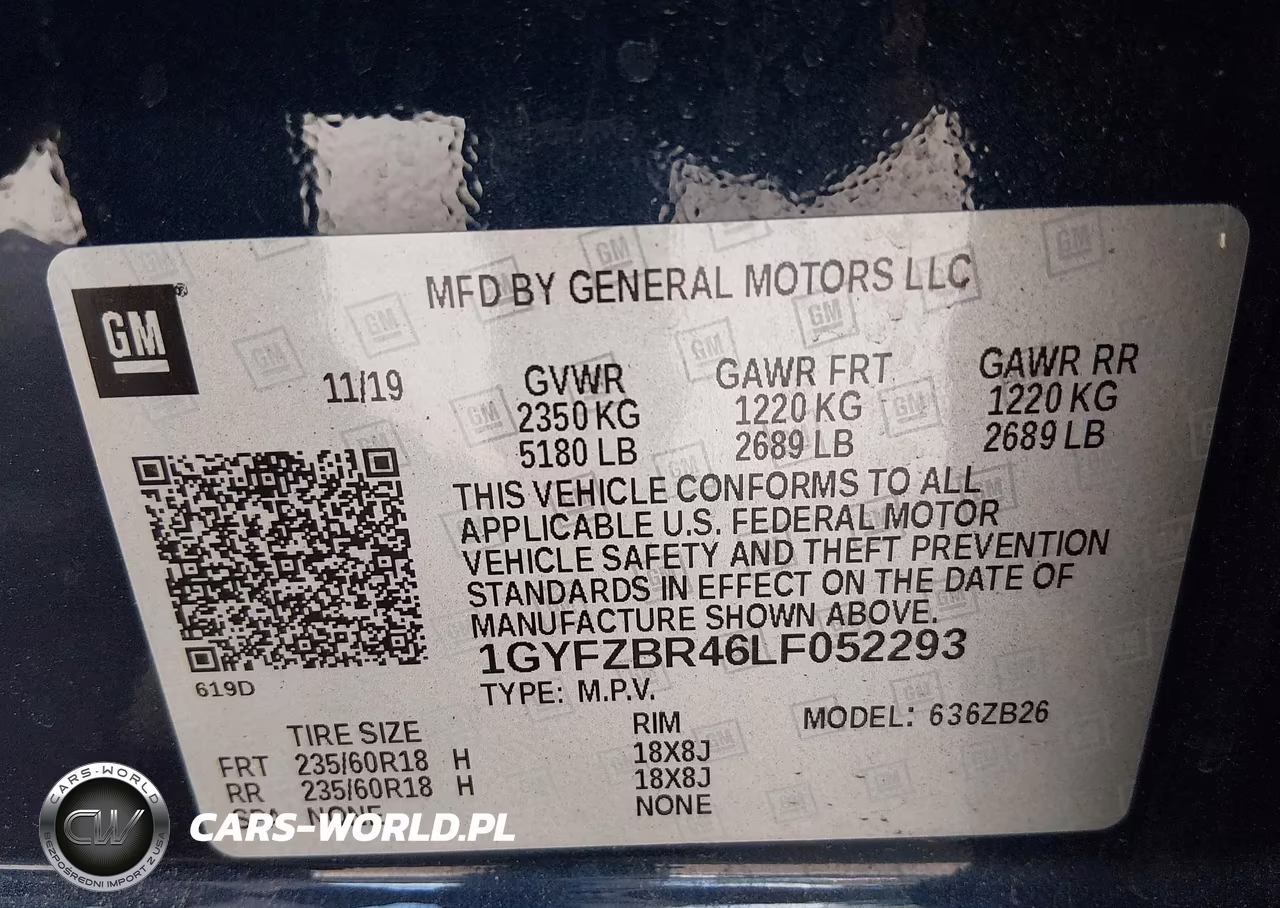 2020 Cadillac Xt4 Awd Luxury VIN:1GYFZBR46LF052293 - 9