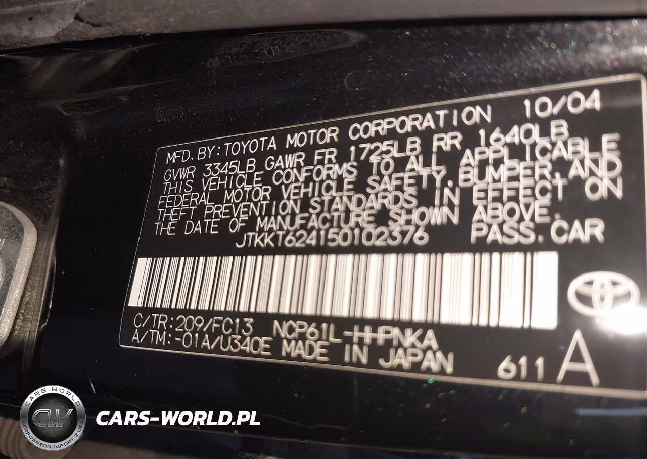 2005 Scion Xa VIN:JTKKT624150102376 - 9
