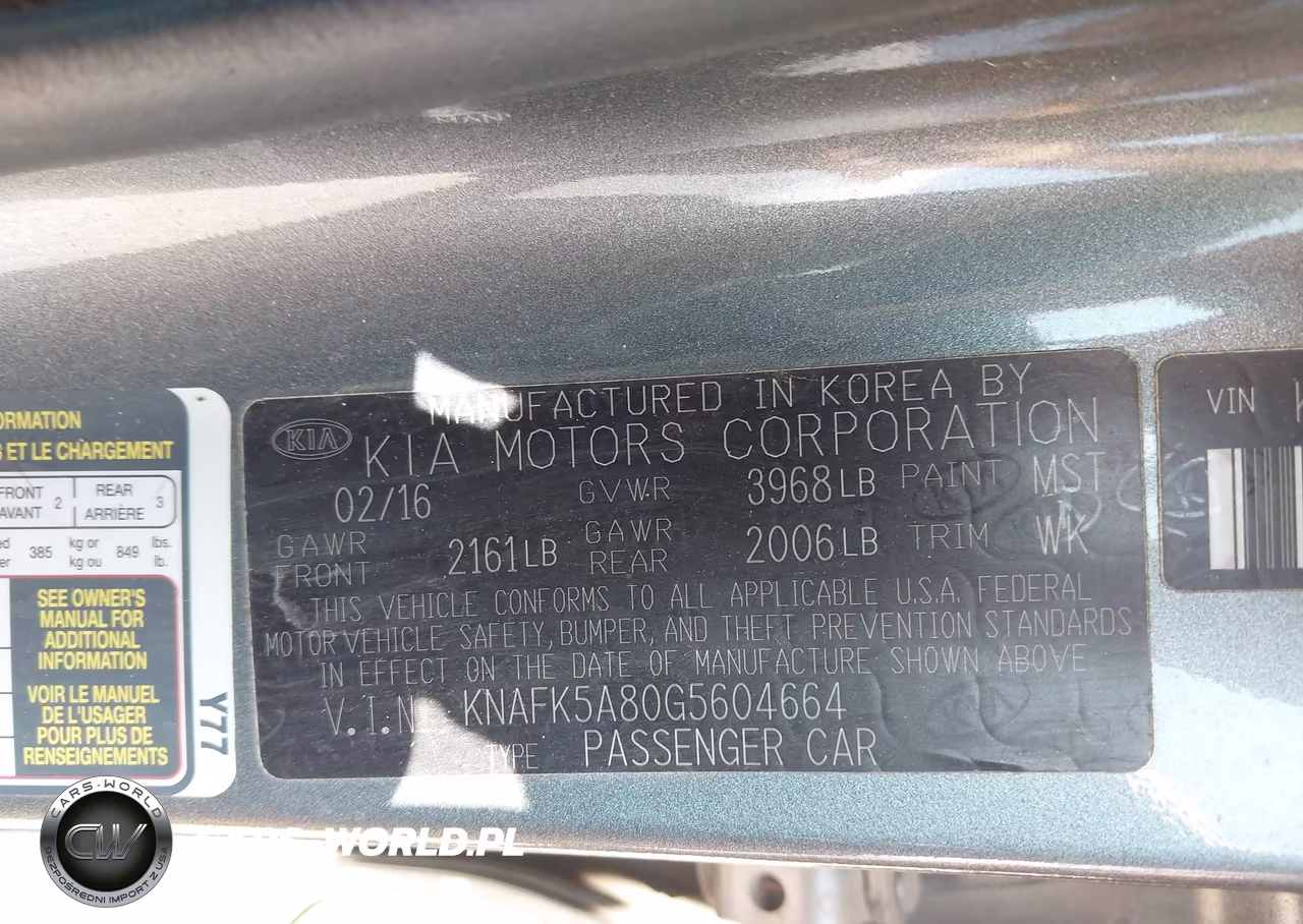 2016 Kia Forte Lx VIN:KNAFK5A80G5604664 - 9