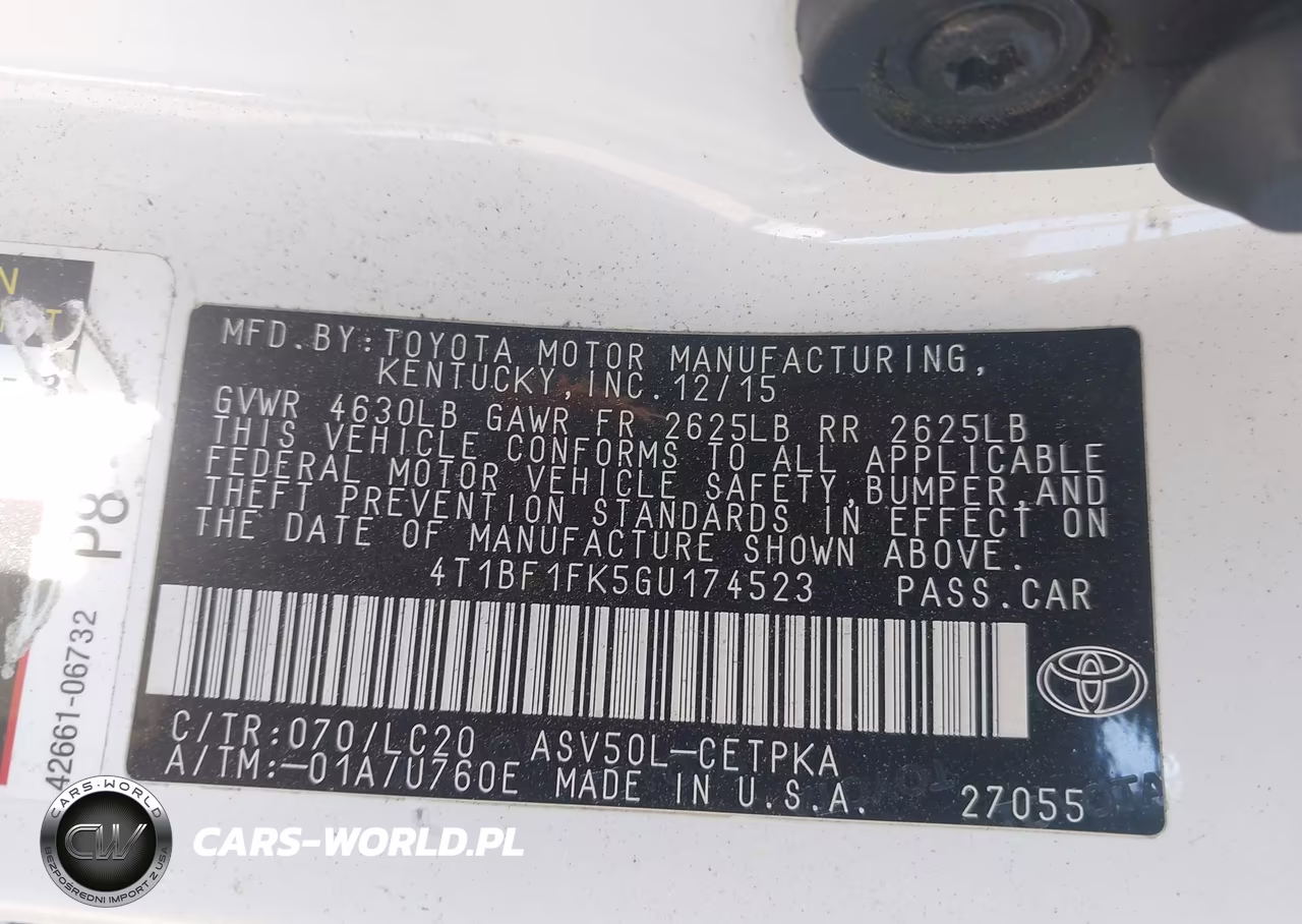 2016 Toyota Camry Xse VIN:4T1BF1FK5GU174523 - 9