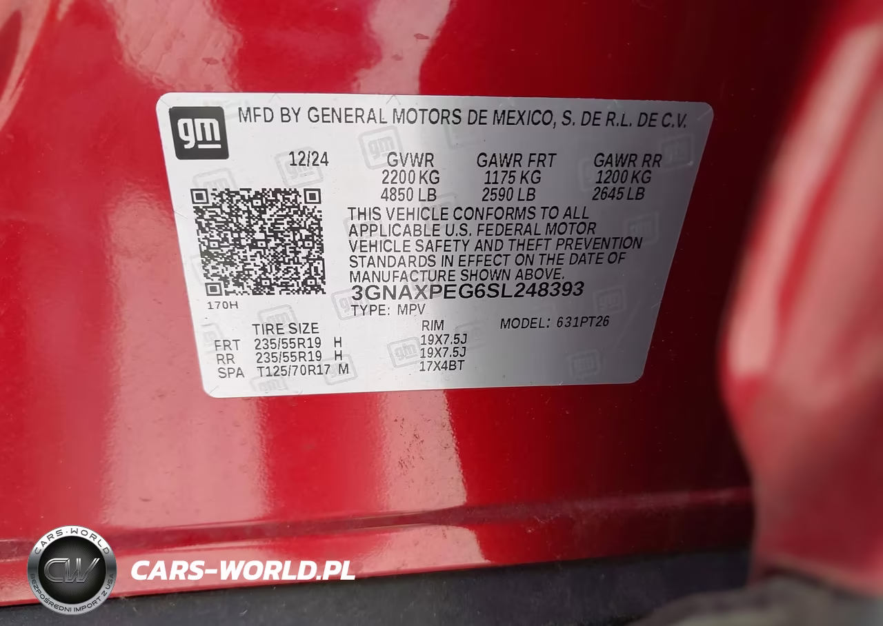 2025 Chevrolet Equinox Awd Lt VIN:3GNAXPEG6SL248393 - 9