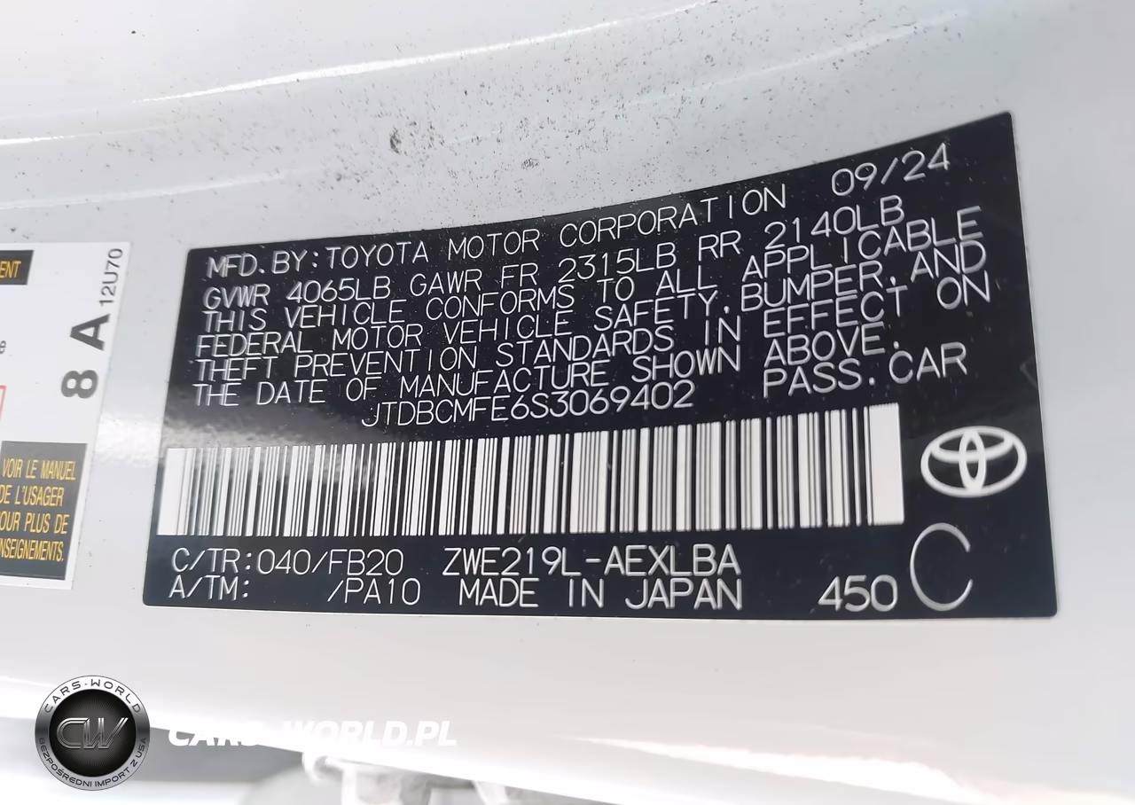 2025 Toyota Corolla Hybrid Le VIN:JTDBCMFE6S3069402 - 9