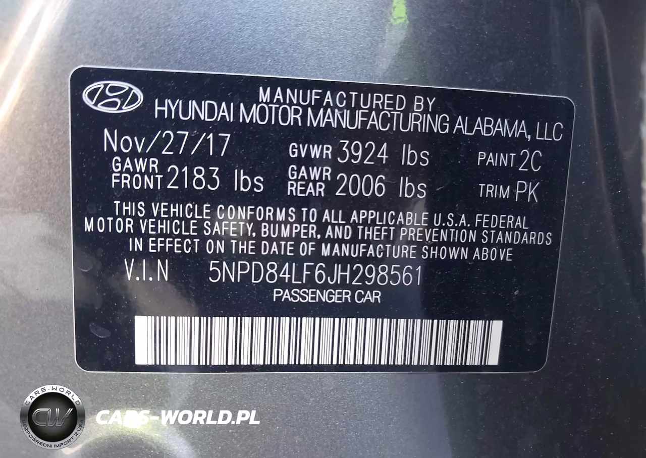 2018 Hyundai Elantra Sel VIN:5NPD84LF6JH298561 - 9
