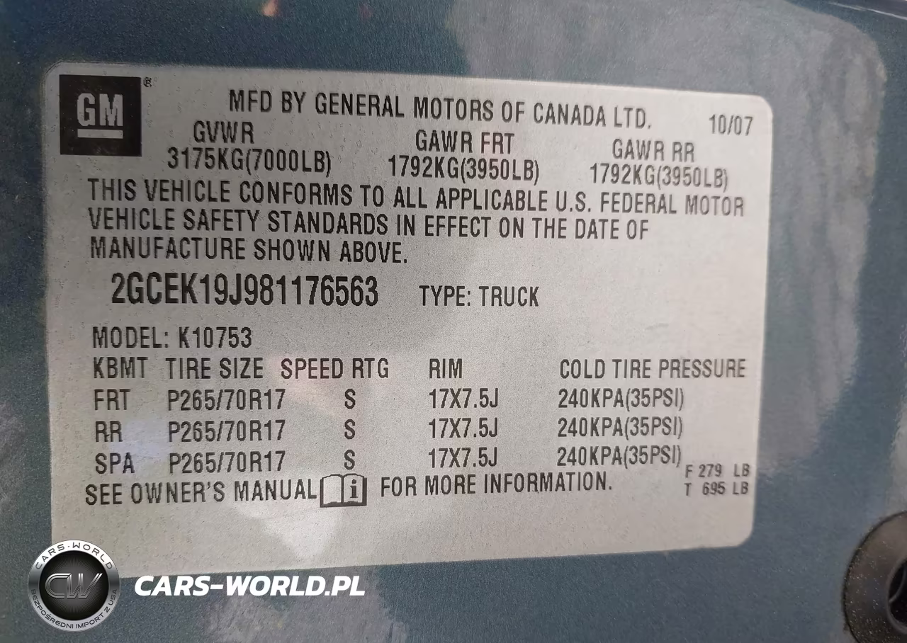 2008 Chevrolet Silverado 1500 Work Truck VIN:2GCEK19J981176563 - 9