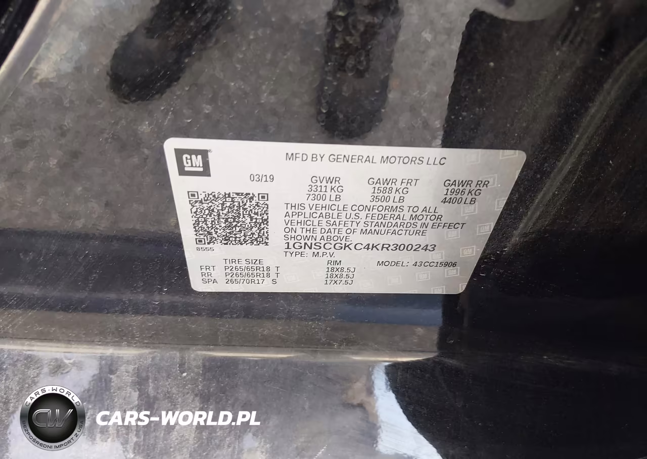 2019 Chevrolet Suburban Ls VIN:1GNSCGKC4KR300243 - 9