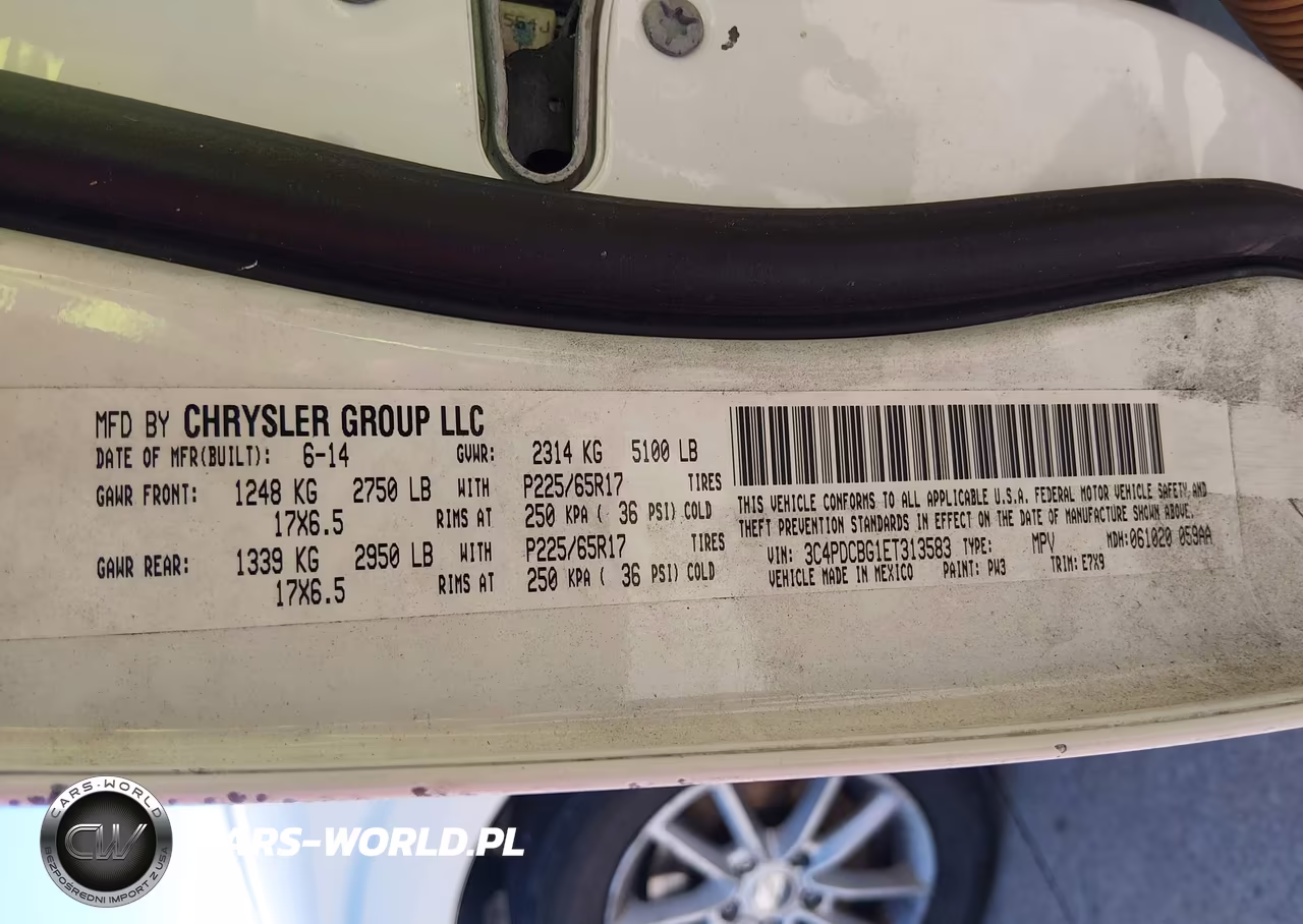 2014 Dodge Journey Sxt VIN:3C4PDCBG1ET313583 - 9