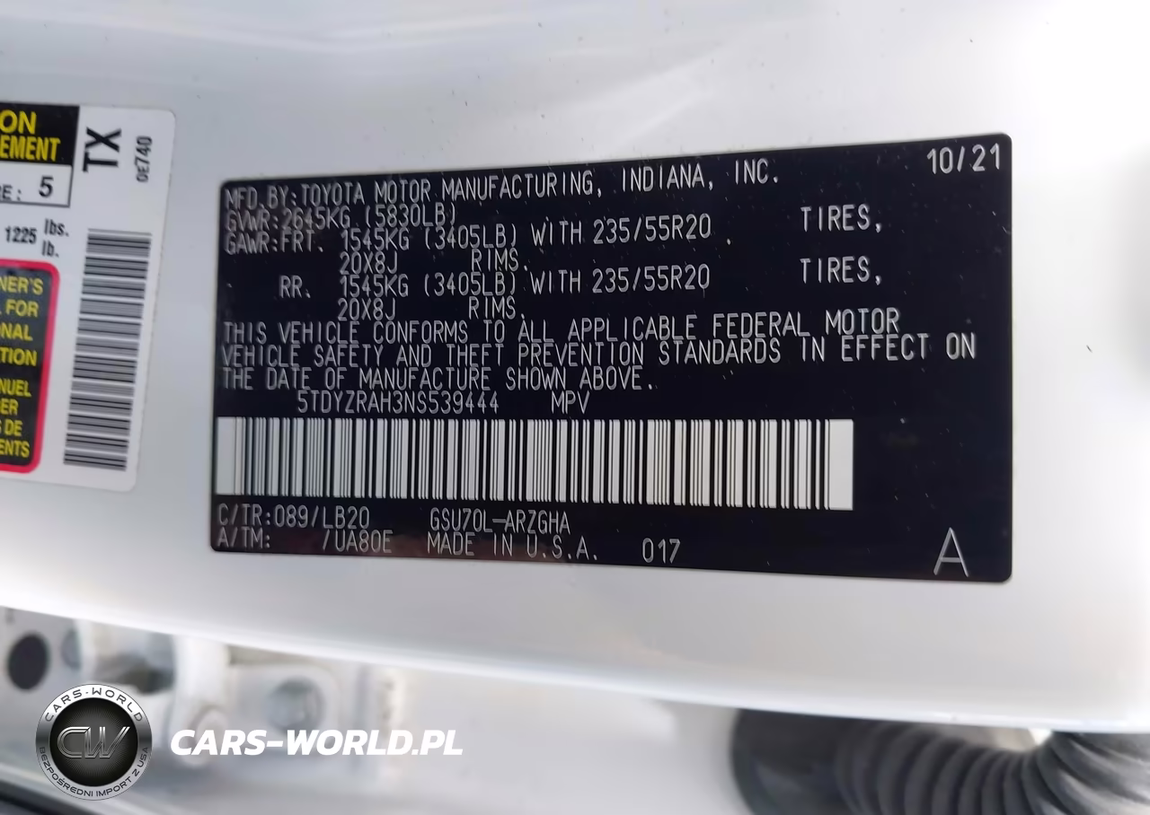 2022 Toyota Highlander Limited VIN:5TDYZRAH3NS539444 - 9